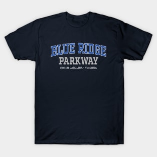 Blue Ridge Parkway North Carolina Virginia Blue Arch T-Shirt